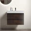 Meuble-lavabo mural 30 po avec lavabo, grand meuble-lavabo flottant mural pour salle de bain moderne, lavabo une pièce sans drain, pré-assemblé-107238820-107238823