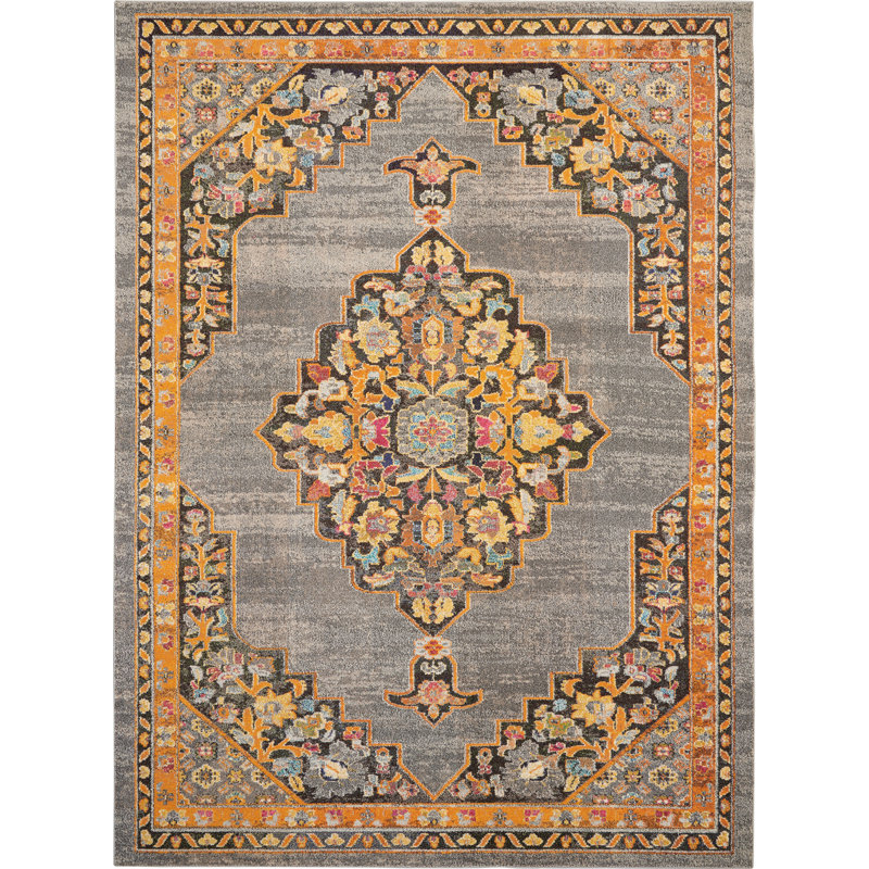 Tapis traditionnel bohème Veronique, Rectangle 8 pi 9 po x 11 pi 9 po
