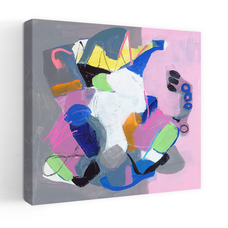 Candy Store No. 1, art abstrait contemporain, H 18 po x l 18 po