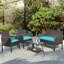 Batres 4 - Person Patio Conversation Set with Cushions