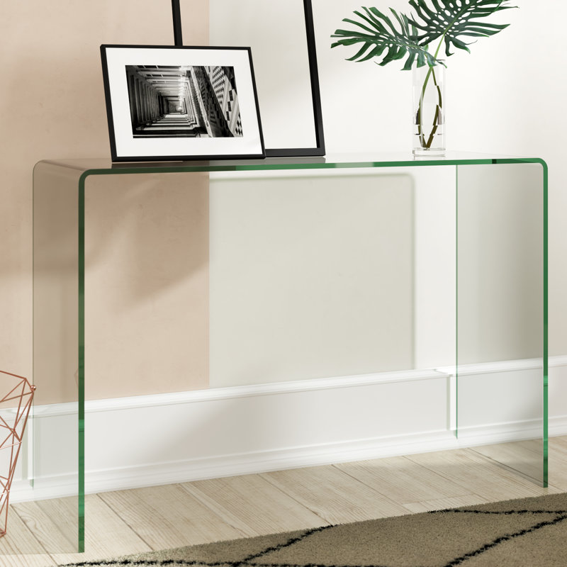 Brendon 110cm Glass Top Console Table