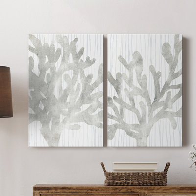 Toile tendue avec châssis Quiet Coral I-Premium - Prêt à accrocher