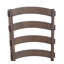 Ensemble de 2 chaises d'appoint en tissu gris, brun rustique et chêne