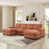 Velours côtelé orange sélectionné