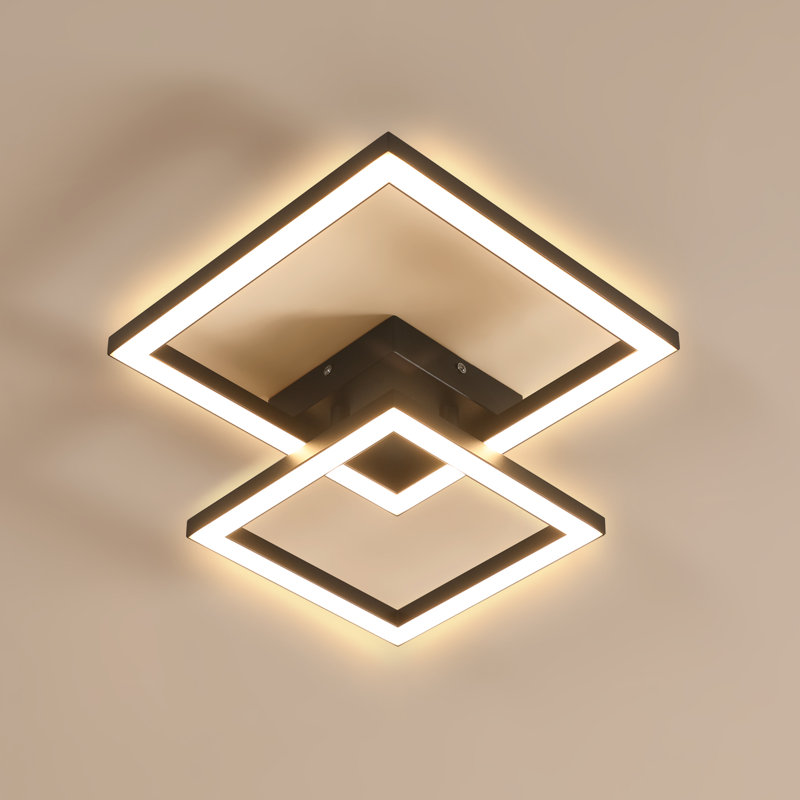  3000K 49Cm Square Flush Mount