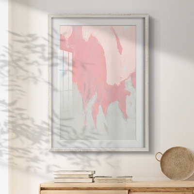 Blushing Abstract II -Framed Print