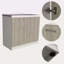 Lavabo utilitaire rectangulaire et armoire à 2 portes-1475947816