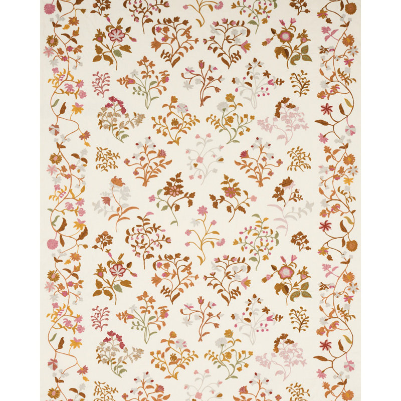 Raleigh Crewel Embroidery Fabric, Autumn