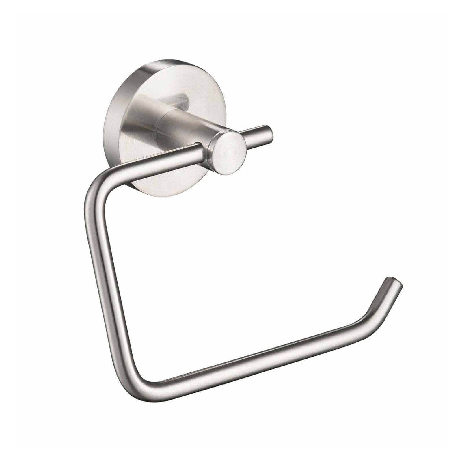 Circular Toilet Paper Holder, Brushed Nickel
