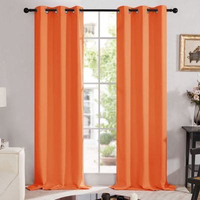 100 Percent Blackout with Liner Grommet Curtain Panel (Set of 4)