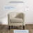 Munson 26.77" Wide Linen/Polyester Upholstered Barrel Chair-508310378