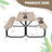 Kutlay 4 - Person Metal Patio Dining Set with Rectangular Table-1175792638