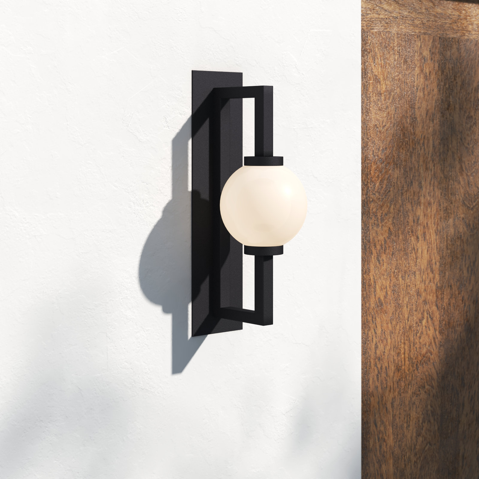 Sairy Single Light Outdoor Wall Light, 18.75" H x 6" W x 8" D