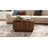 31-Inch Farmhouse Lift Top Square Coffee Center Table With Hidden Storage Compartment And Fluted Wood Board For Living Room, Apartment, Small Space-489768295