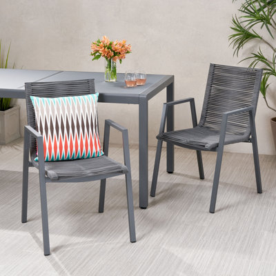 Castine Premium All-Weather Wicker Outdoor Dining Armchair