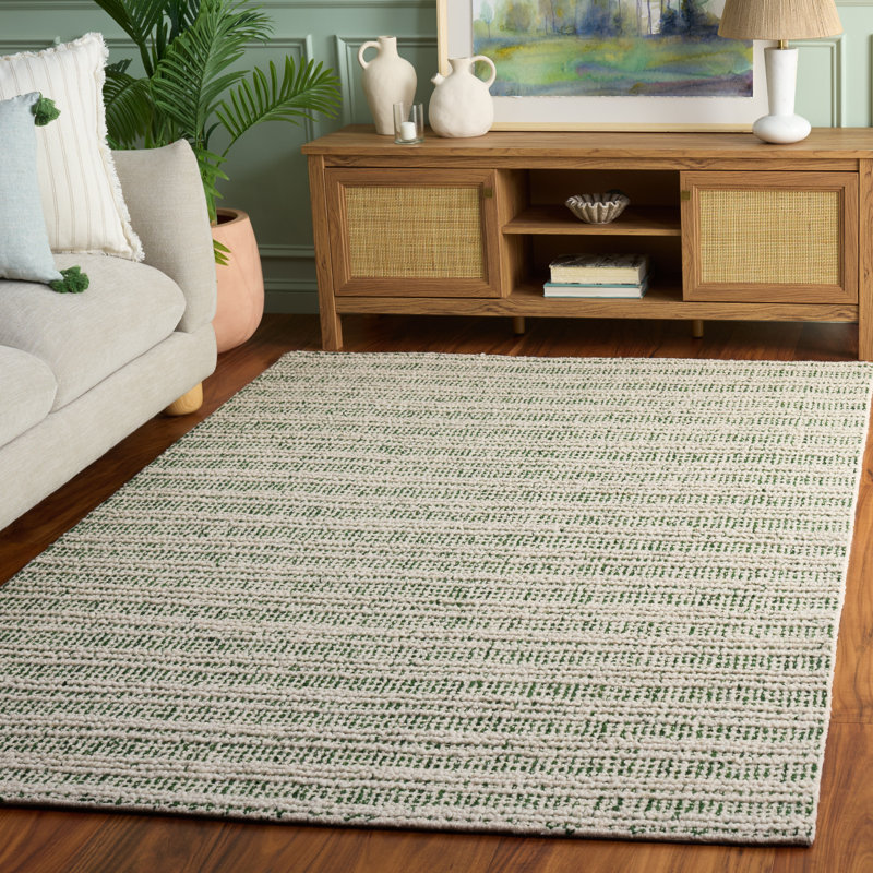 Metro 810 Hand Tufted 80% Wool; 20% Cotton Striped Rug, 5'-0" X 8'-0" Rectangle