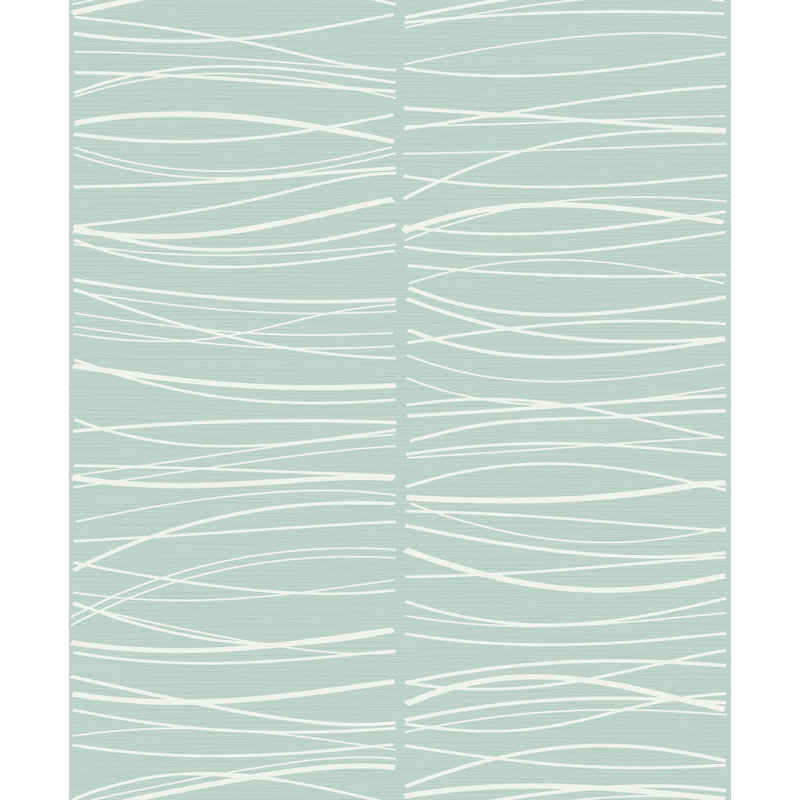 Calee 10m x 53cm Satin Paste the Wall Wallpaper Roll, Blue