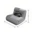 Chaise berçante moderne en bois massif rembourré-101109638
