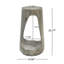 Table d'appoint d'extérieur, table de bout à conception creuse, table de tabouret de jardin de patio, table d'appoint décorative pour terrasse de balcon de plage, béton léger, texture semblable au bois-1130882263-1130882217