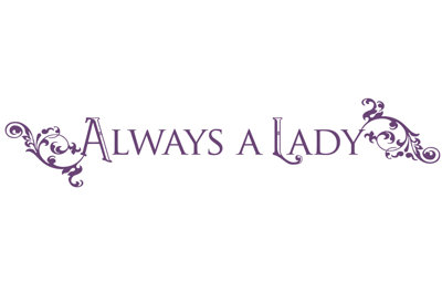 Décalcomanie murale "always a lady"