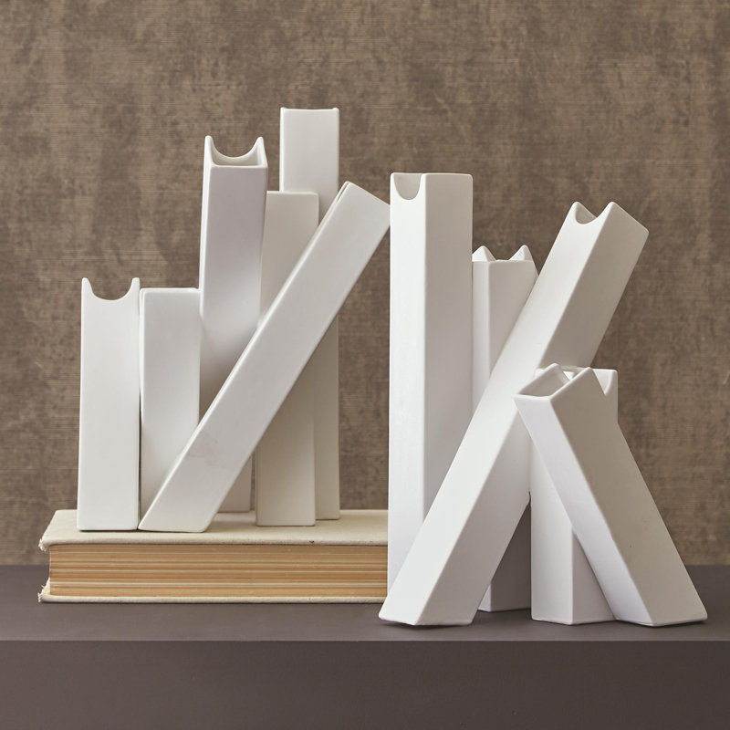 Matte White Ceramic Sculptural Decorative Table Vase