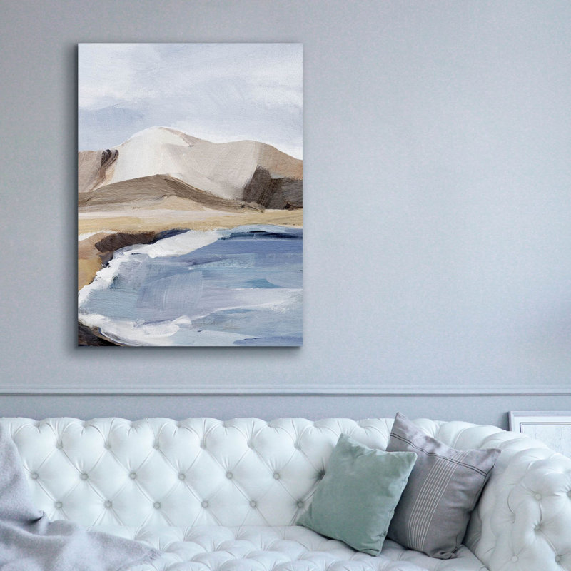  «Calm Blue Coast 2» par Annie Warren, art mural sur toile, 40 po x 54 po