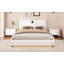 Lit plateforme tapissier double en similicuir pleine grandeur-1658628502-1658628503