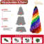 Arbre de Noël spirale arc-en-ciel de 6 pi avec 1248 pointes-1134599652