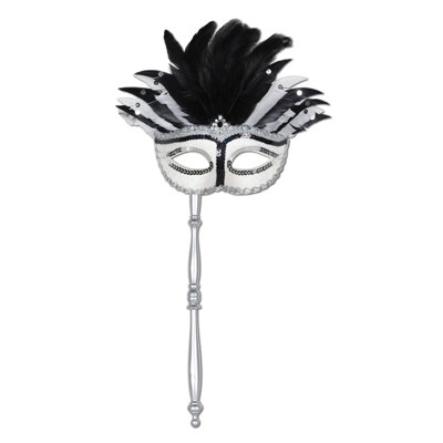 Masque de déguisement avec bâton - paquet de 12