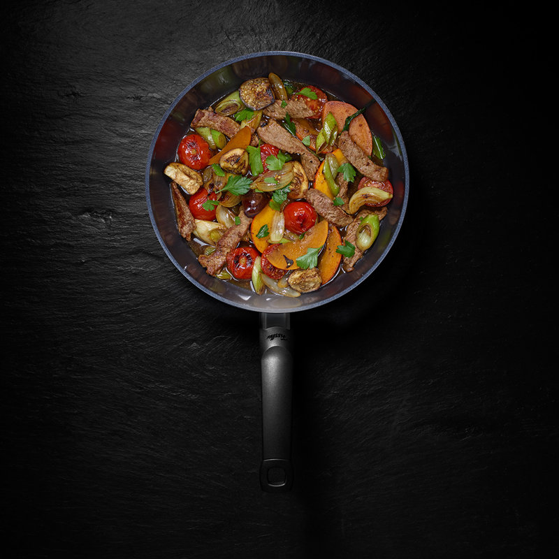 Fissler Ceratal Comfort Ceramic 9.5 Inch Non-stick Frying Pan, Orbit Black, Made Without Pfas, 11"