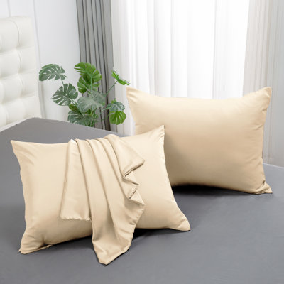 Ensemble de 2 taies d'oreiller en soie 100% 6A Smooth Respirant