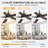 52 Inch Modern Ceiling Fans with Lights and Remote Control, DC Reversible Motor, Noiseless,Ceiling Fan for Bedroom, Living Room, Apartment-1378860258