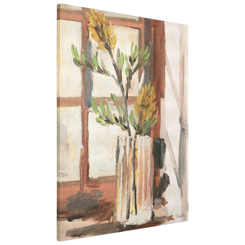 Timeless Serenity II Gold Metallic Shagreen Wrapped Canvas Wall Art