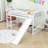 Addix Twin Low Loft Bed with Slide by Harriet Bee-1855786288