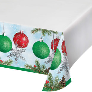 Say Hooray! Classical Christmas Paper Tablecloth, 4 ct.