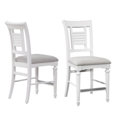 Lanai Upholstered Counter Stool with Solid Wood Frame