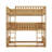 Twin-Sized Triple-Deck Rubber  Bunk Bed Fully Outfitted With Ladders And Guardrails-117529670