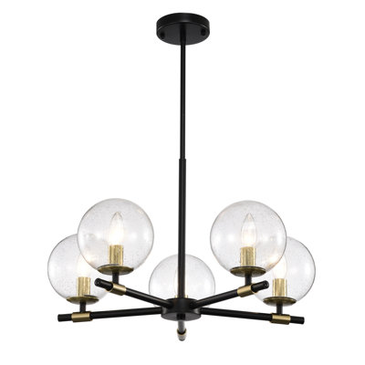 5 - Light Dimmable Modern Linear Chandelier