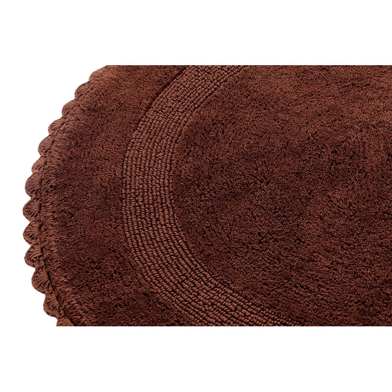 Jarris Cotton Bath Rug, Chocolate