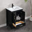 Ensemble de meuble-lavabo simple 24 po avec comptoir en céramique Wimer-1858109059