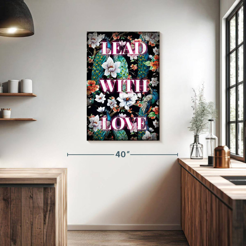 Tergel plomb avec amour typographie, H 39 po x l 26 po