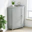 Armoire d'angle avec tablettes réglables