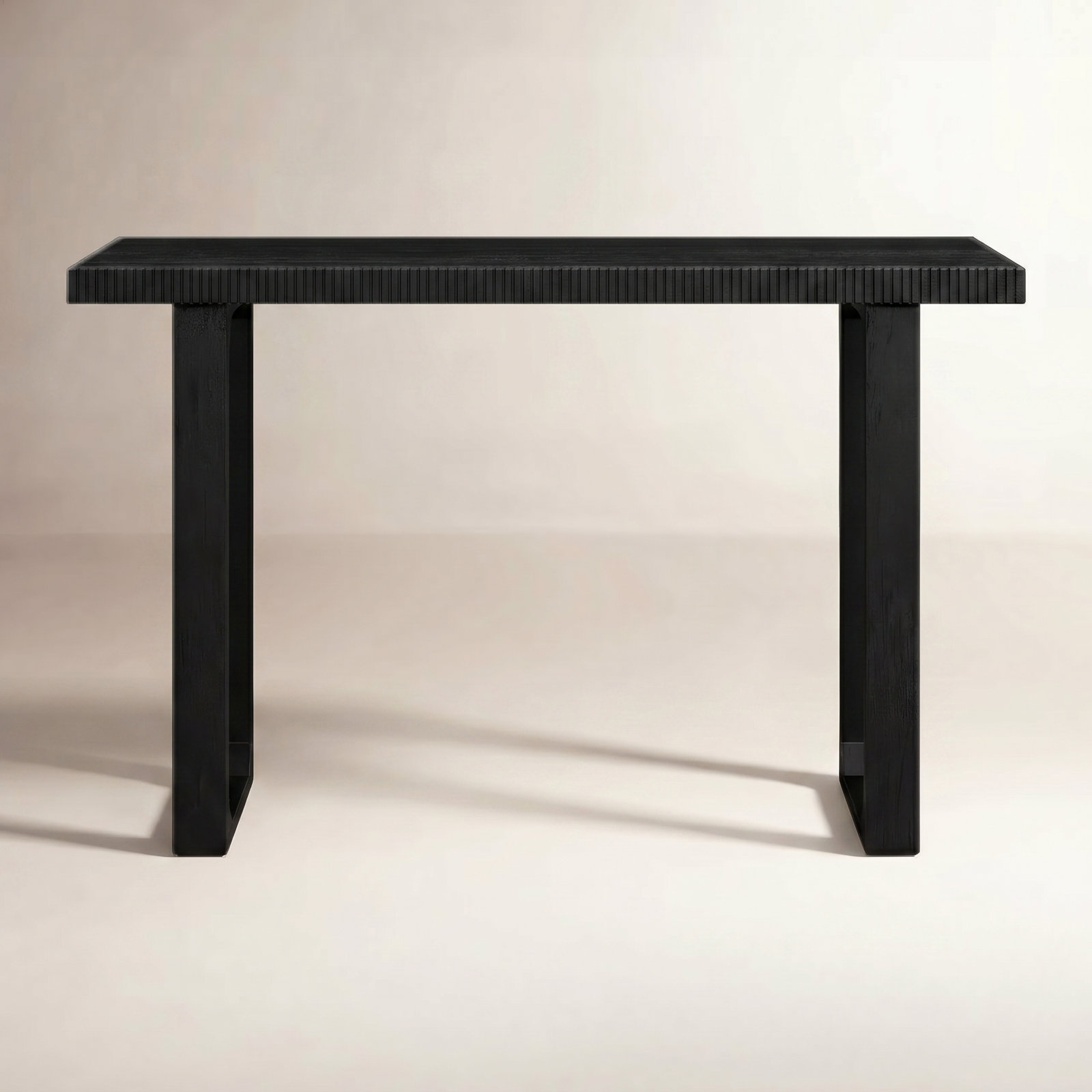 Urbana Solid Wood Console Table, Black