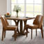 Bason Upholstered Faux Leather Dining Chairs-112701187