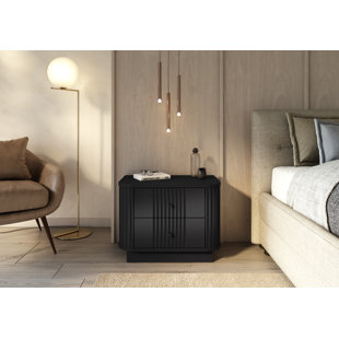 Vesper 56cm W Manufactured Wood Bedside Table