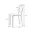 Chaise d'appoint à dossier brun uni (ensemble de 2)-687101080