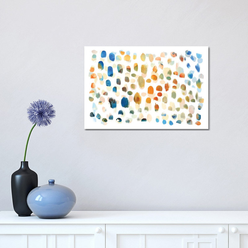 Colour Dabs by PI Galerie - Wrapped Canvas Gallery-Wrapped Canvas Giclée, 31cm H x 46cm W