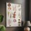 Coral & Shell Collage II, reproduction encadrée - bois massif-94474171