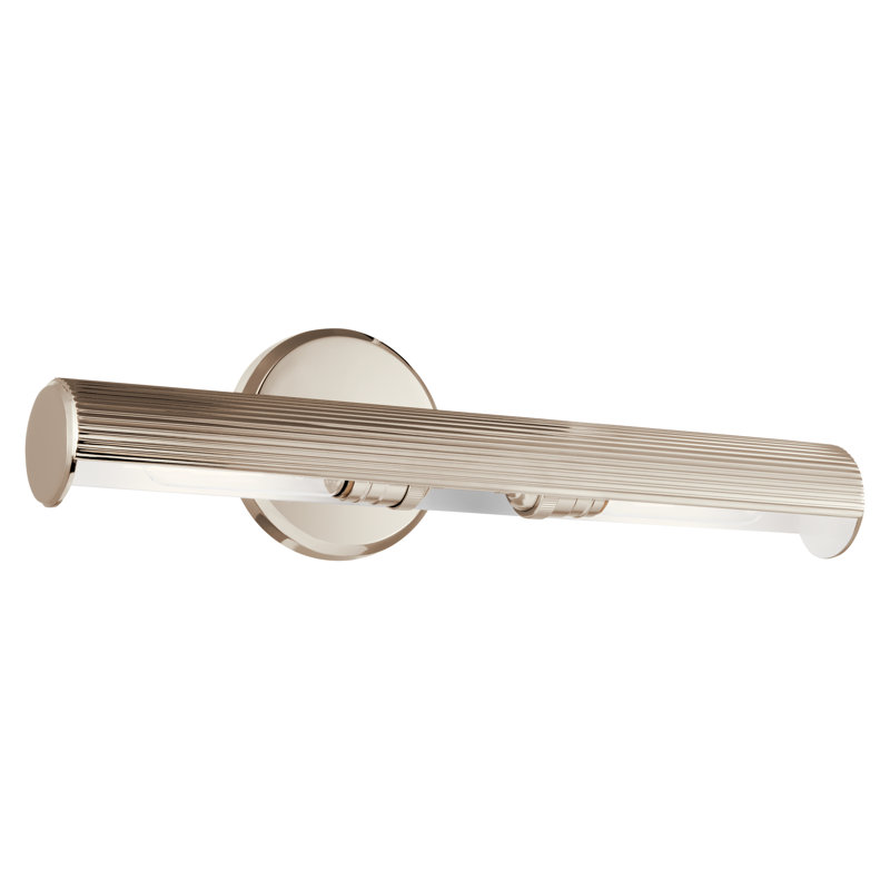 Applique murale à intensité variable, H 5 po x l 18 po x P 7,75 po, Nickel poli