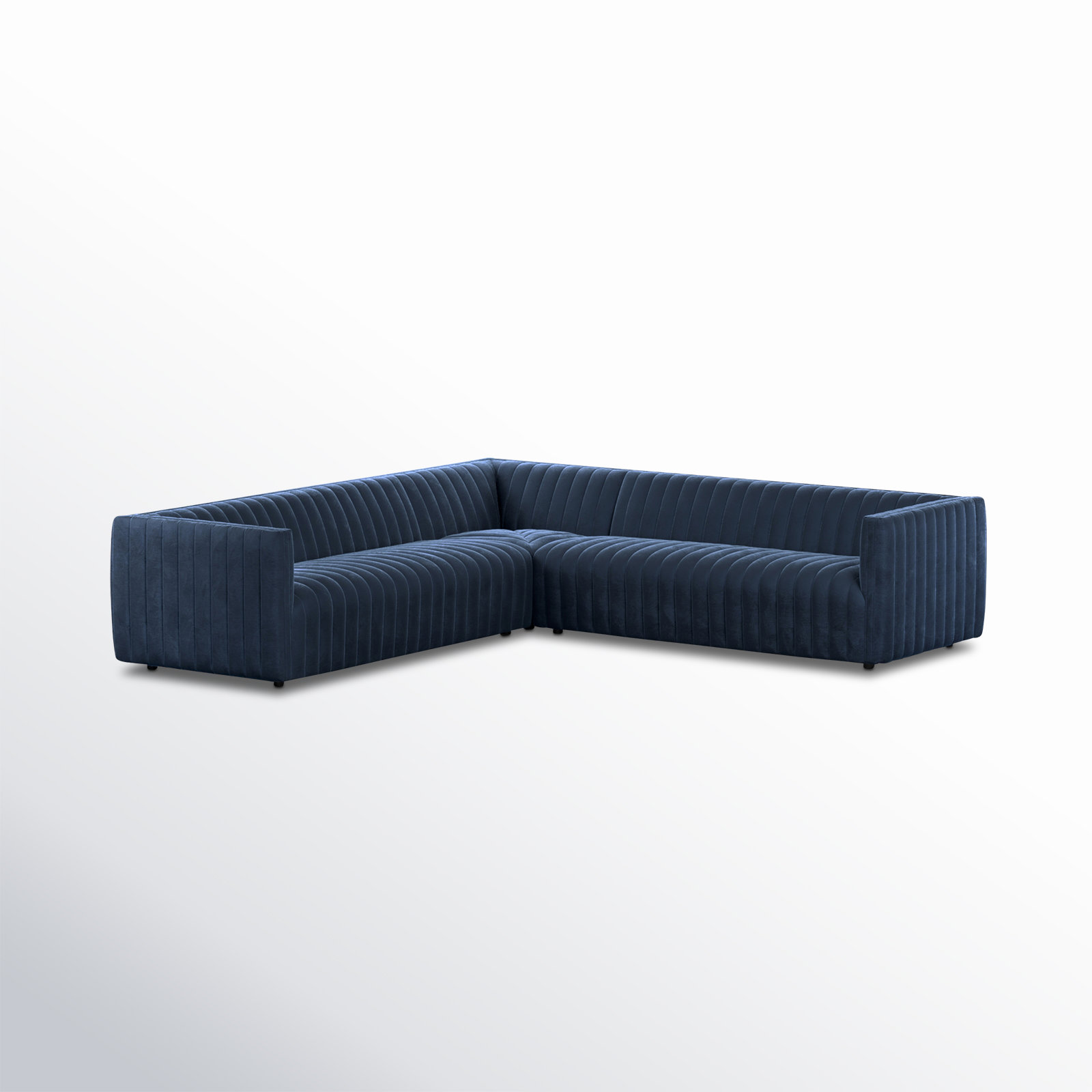 Brandt Modular Upholstered L-Sectional, Sapphire Navy